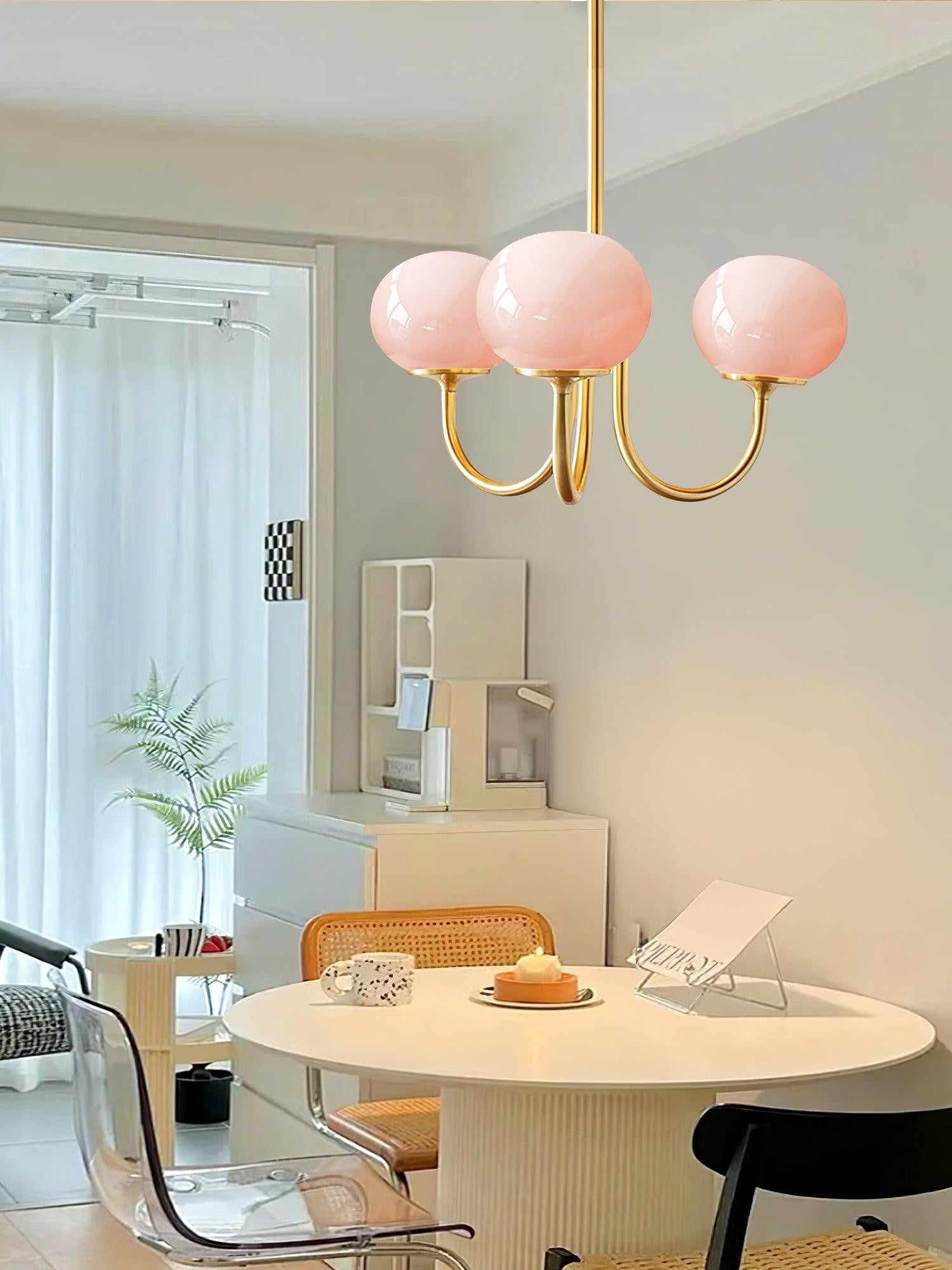 Marshmallow Glass Globe Chandelier
