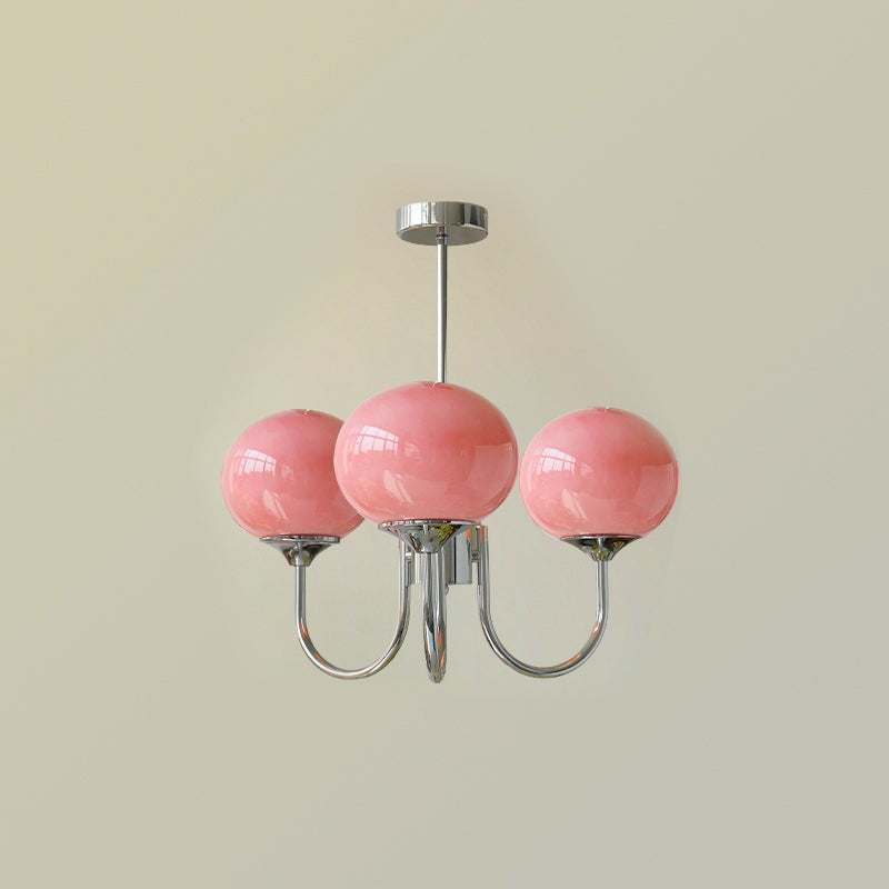 Marshmallow Glass Globe Chandelier