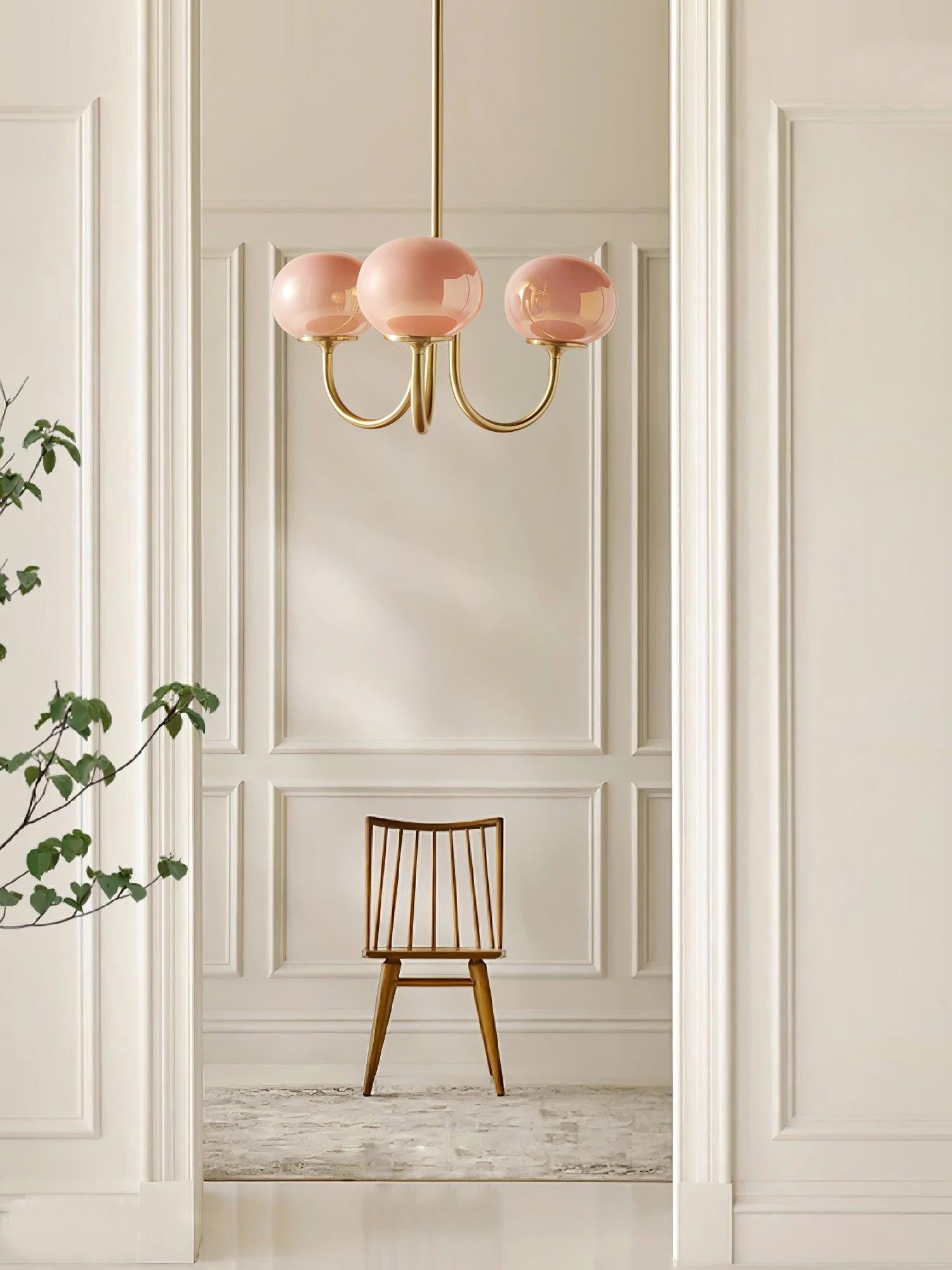 Marshmallow Glass Globe Chandelier