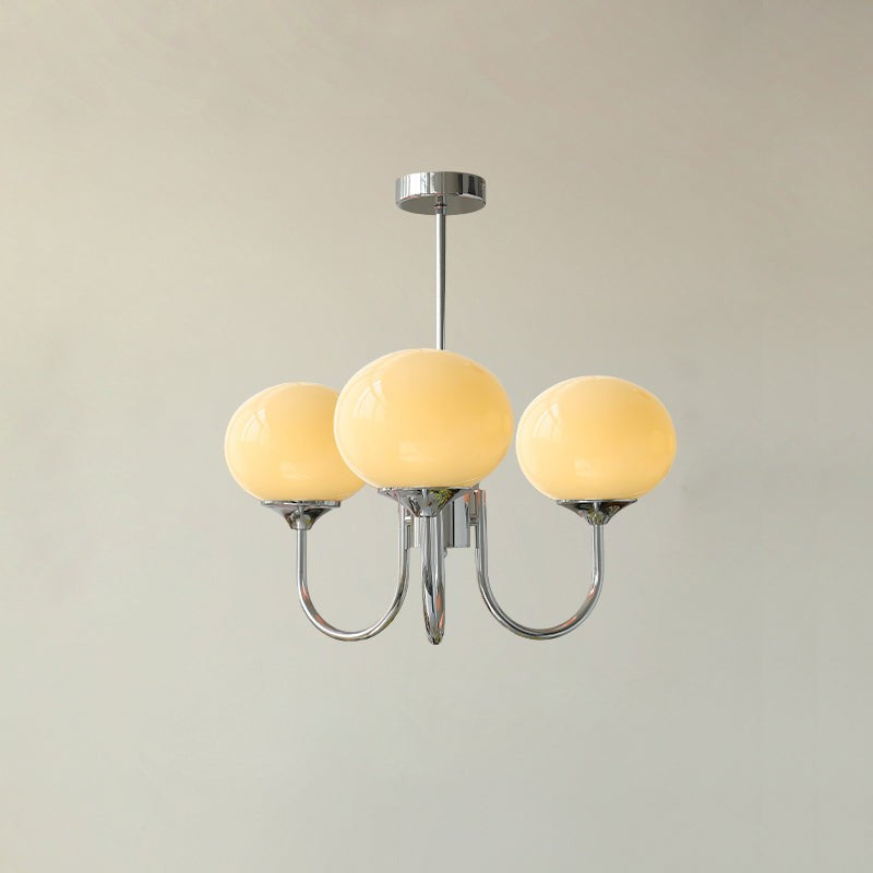 Marshmallow Glass Globe Chandelier