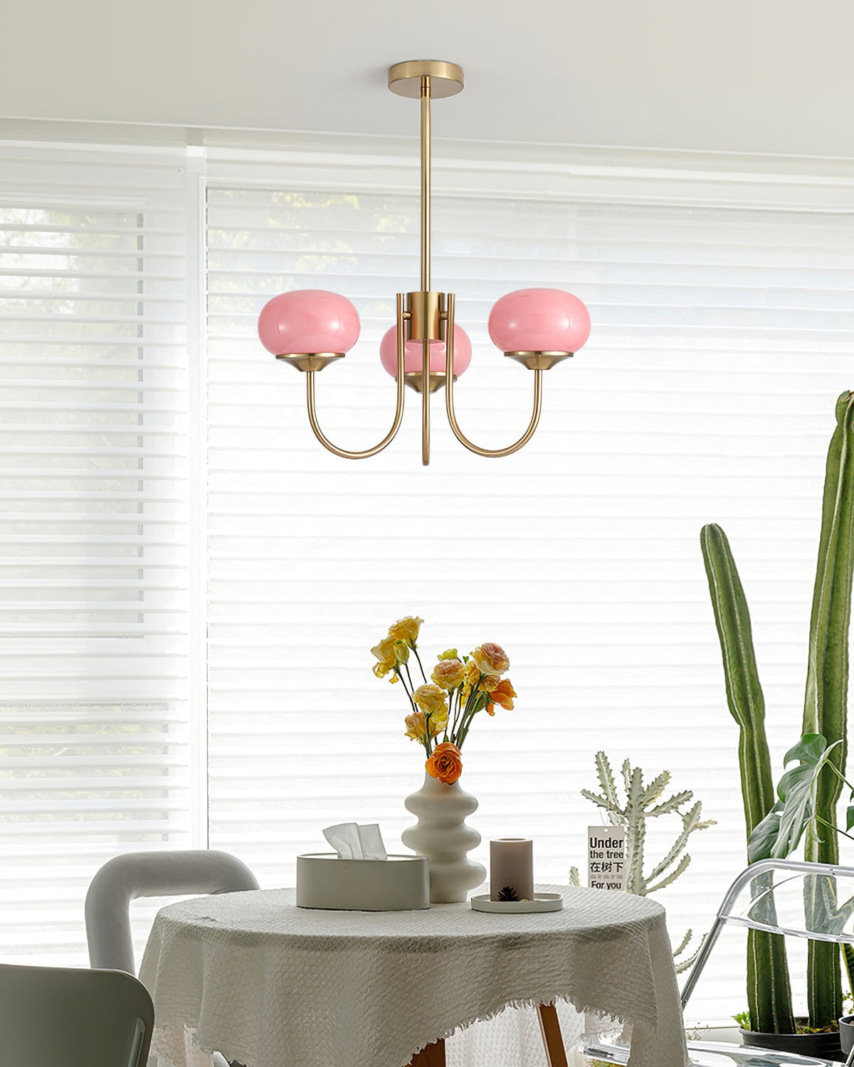 Marshmallow Glass Globe Chandelier