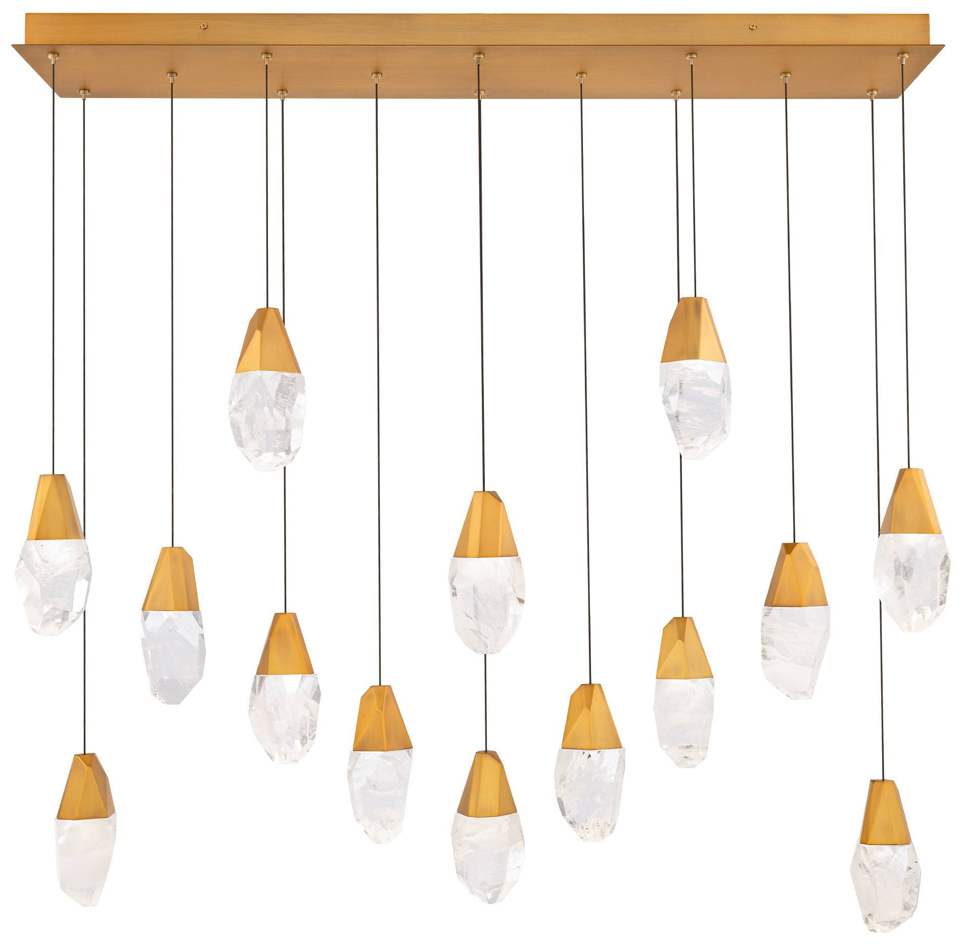 Martini 7"H X 14-Light Crystal Chandelier