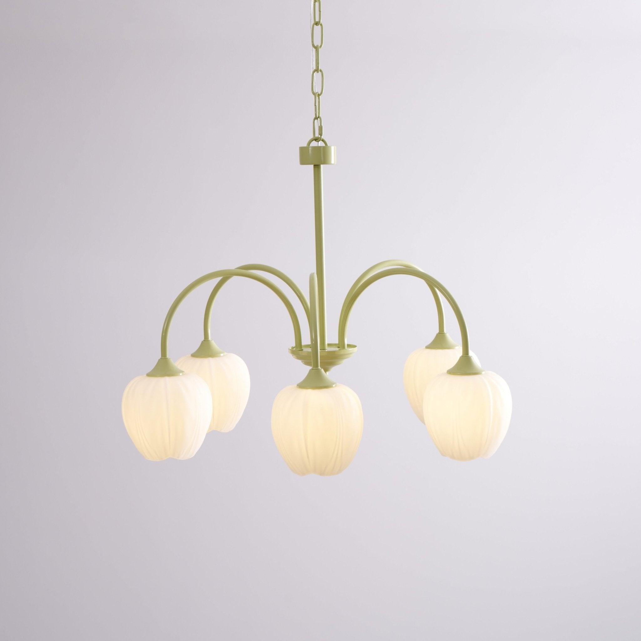 Matcha Bloom Tulip Chandelier detail view 25
