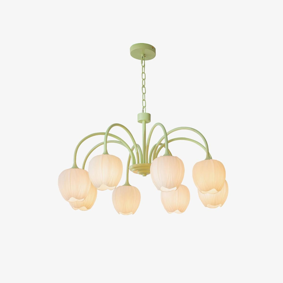 Matcha Bloom Tulip Chandelier detail view 63