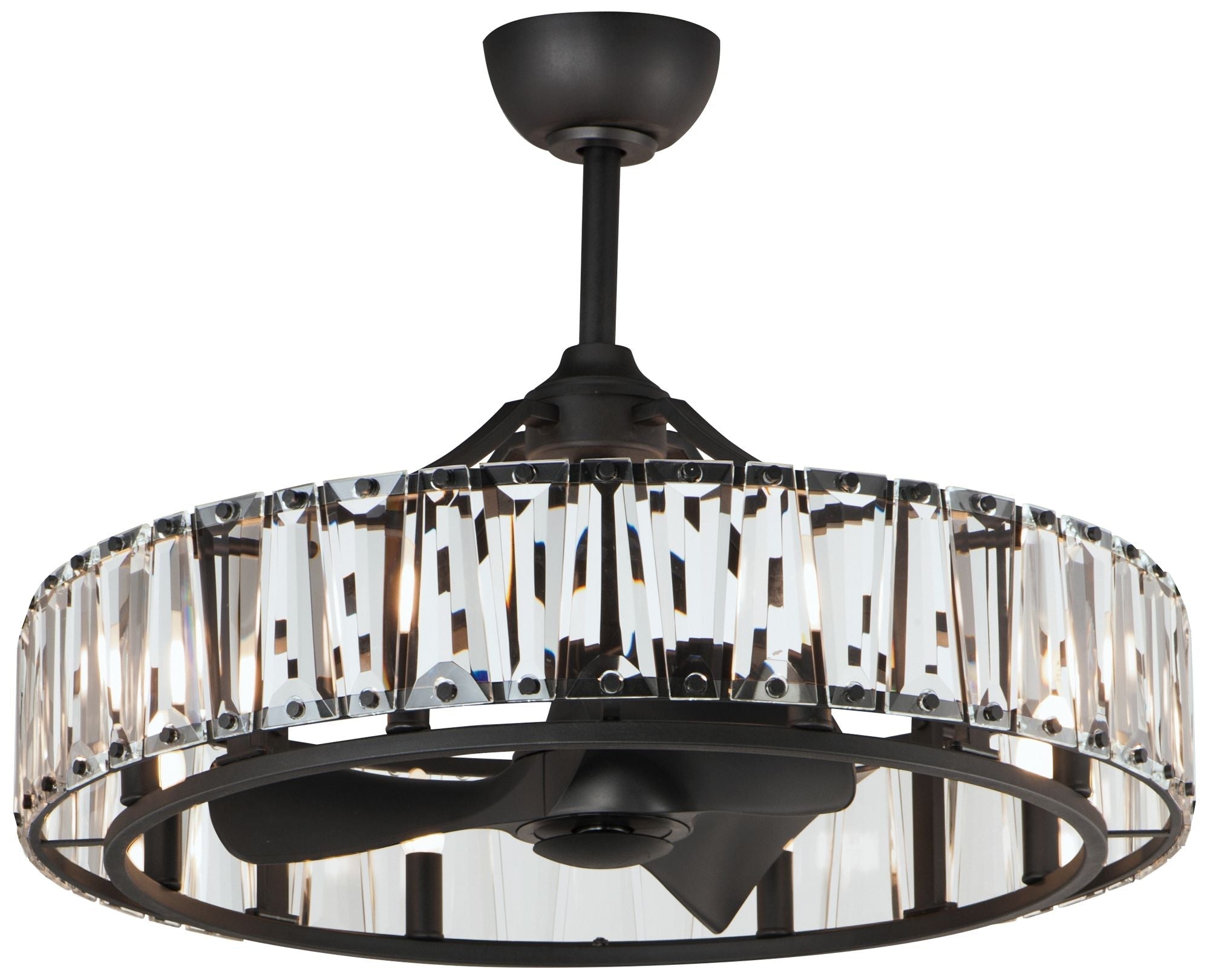 Odeon 32.75" Wide Black 8-Light LED Chandelier