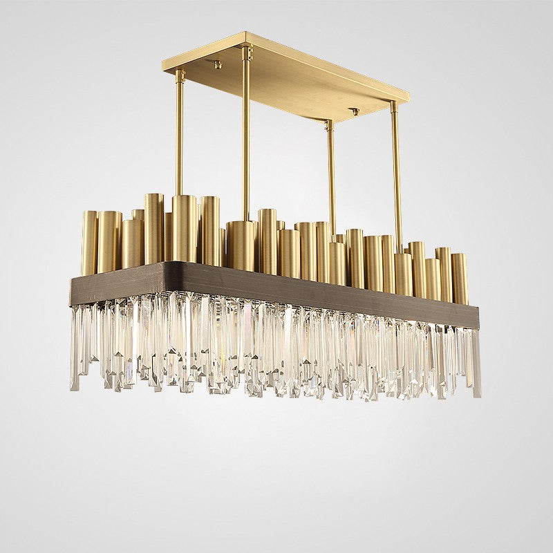 Postmodern and Crystal Tube 16 Lights Chandelier II