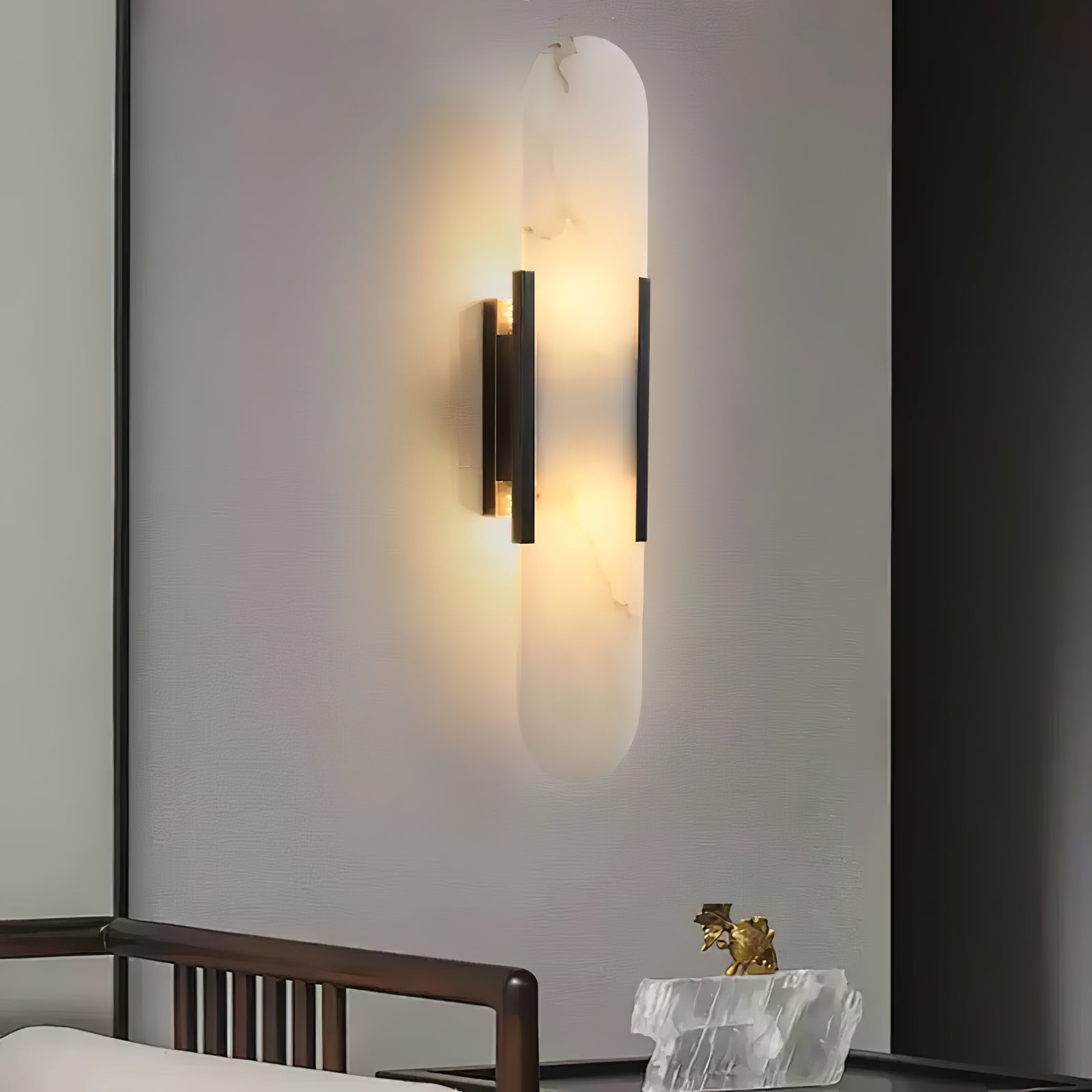 Melange Alabaster Wall Sconce