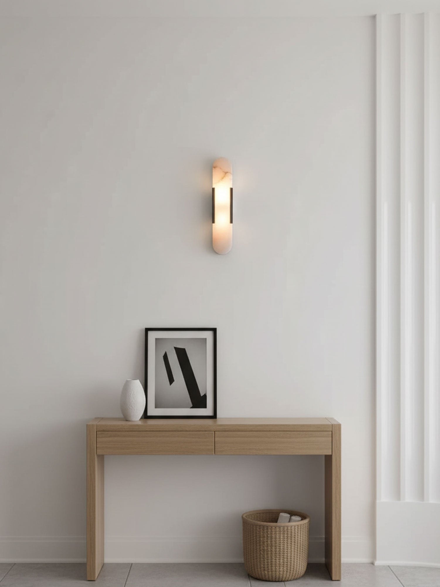 Melange Alabaster Wall Sconce