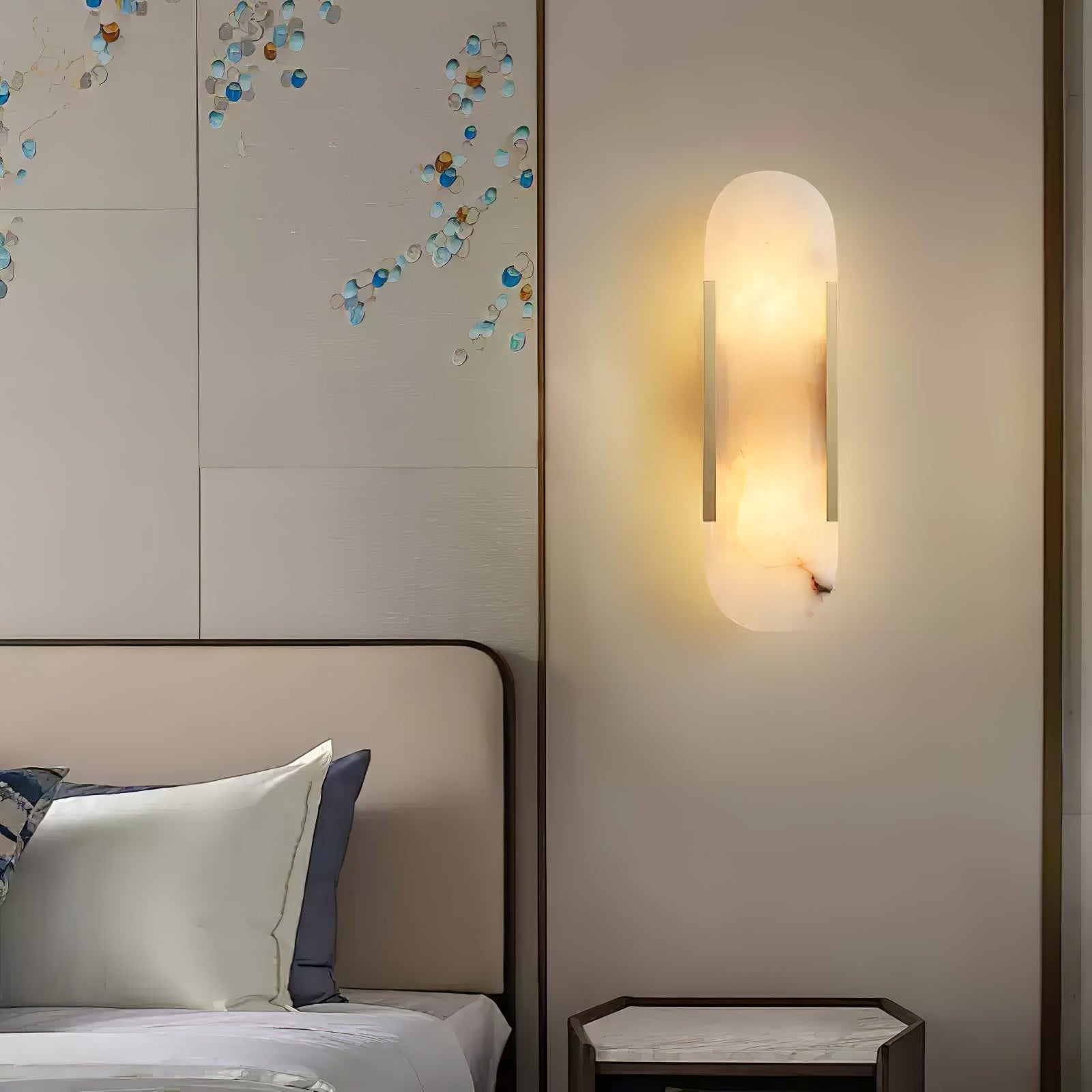 Melange Alabaster Wall Sconce