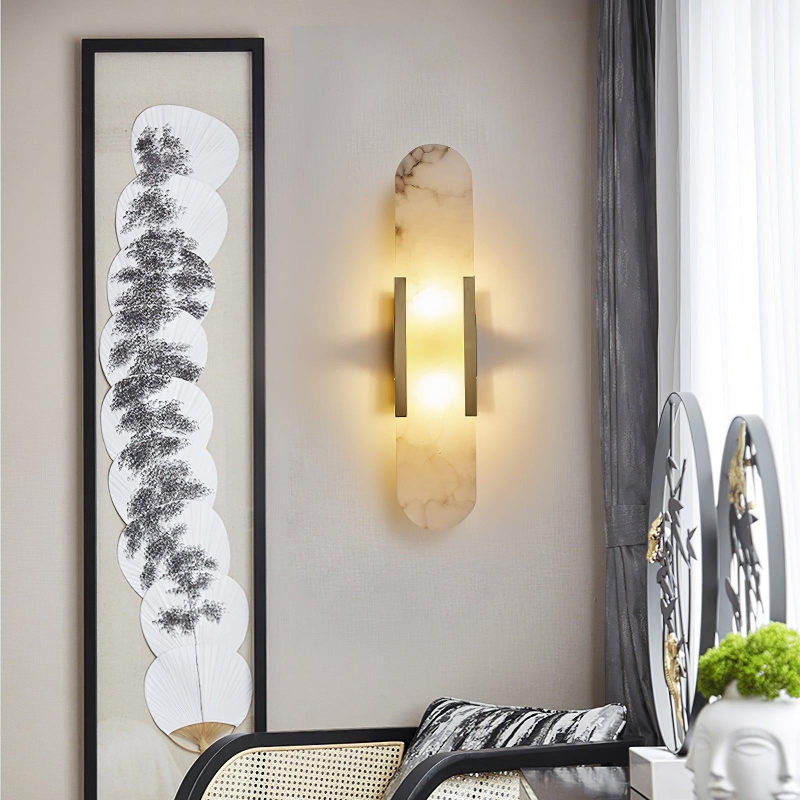 Melange Alabaster Wall Sconce