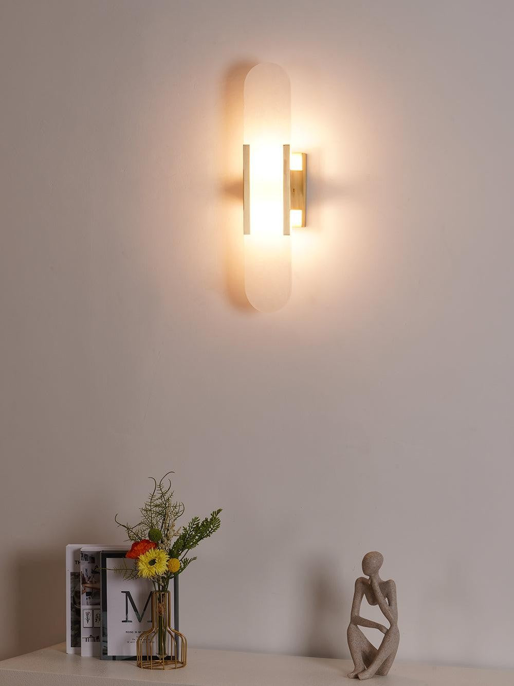 Melange Alabaster Wall Sconce
