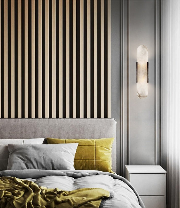 Melange Alabaster Wall Sconce