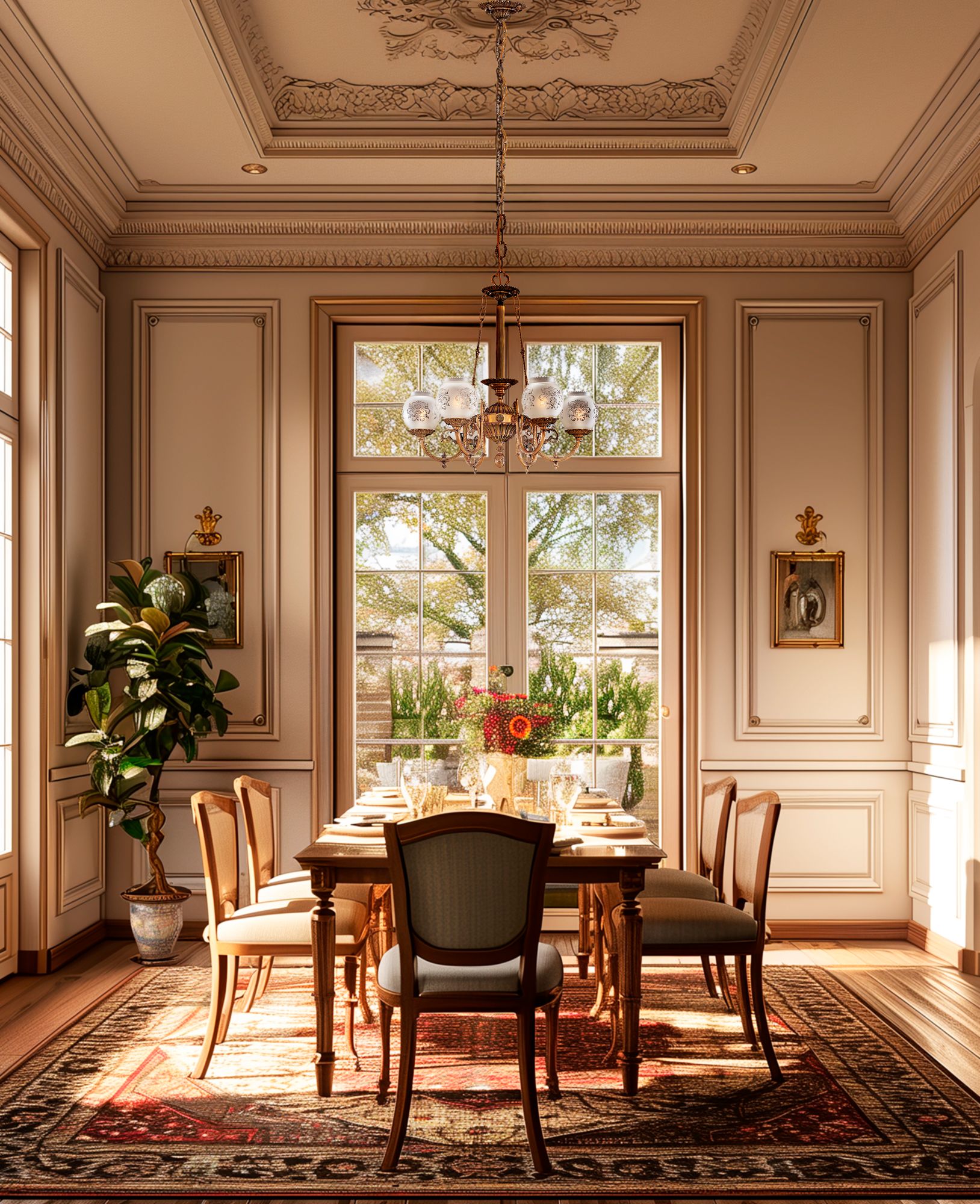 Metropolitan 6-Light 26-in Antique Classic Chandelier