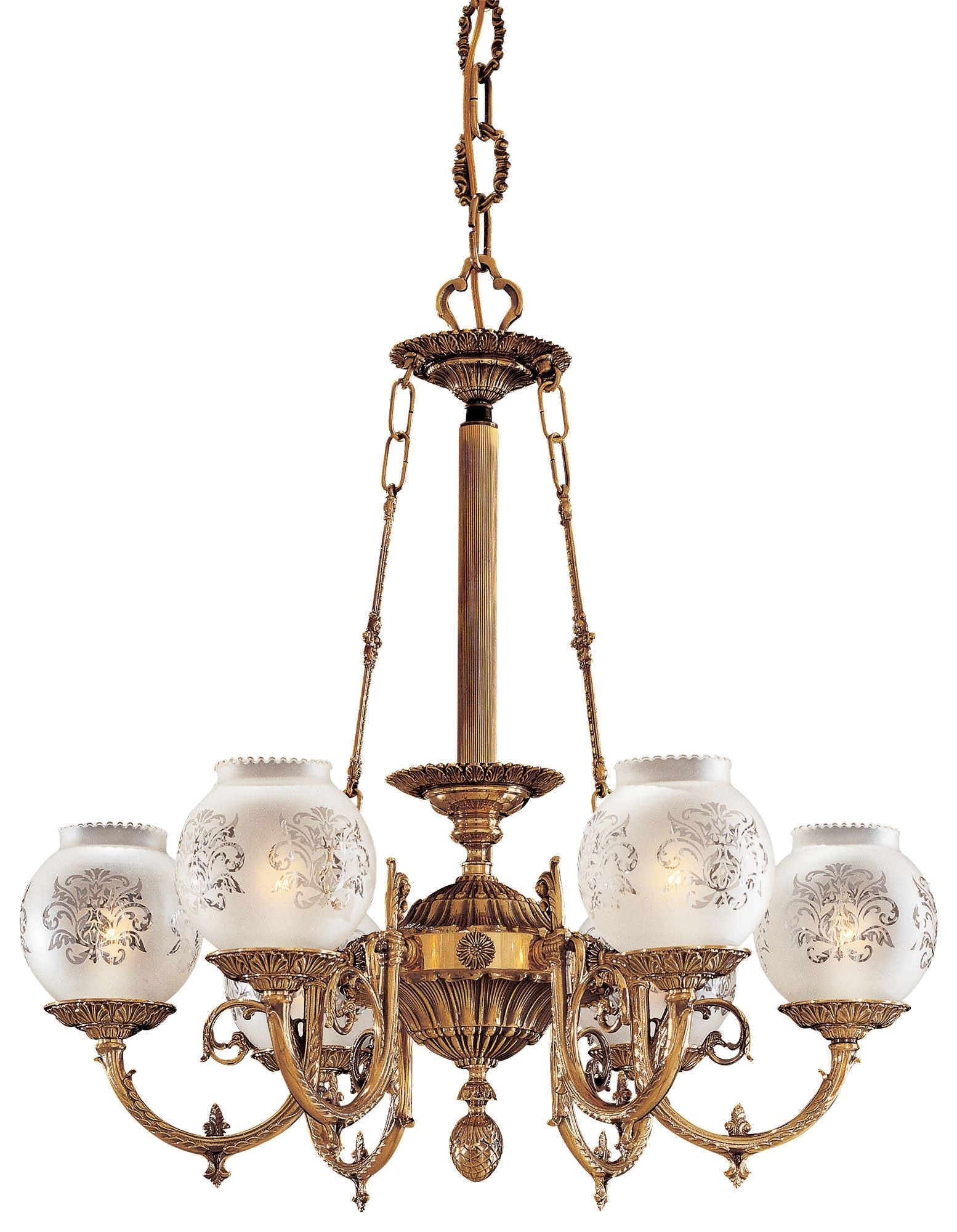 Metropolitan 6-Light 26-in Antique Classic Chandelier