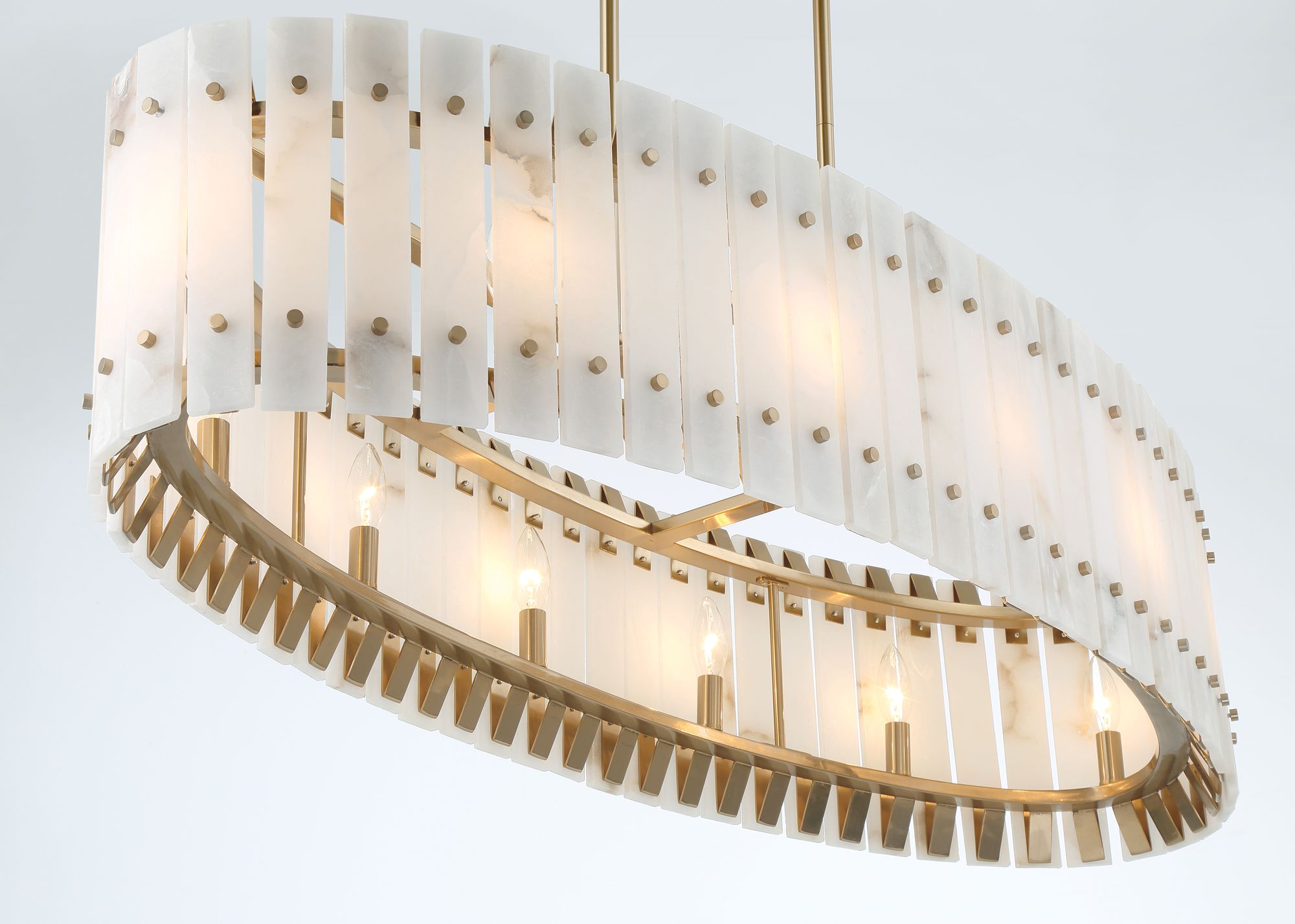 Metropolitan Bardon 5-Light 48.24-in Celeste Chandelier