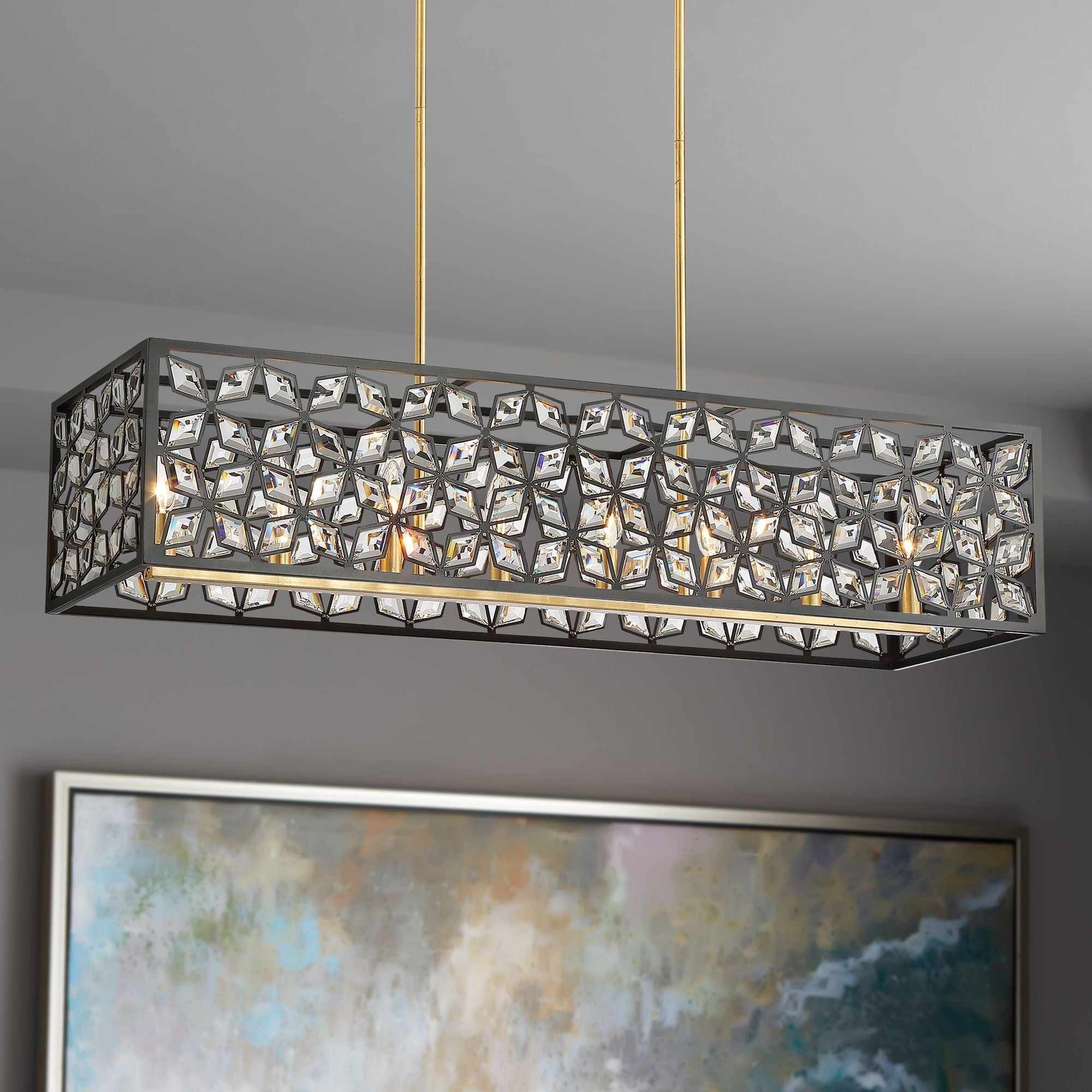 Metropolitan Brookcrest 39.25" Wide Crystal Chandelier