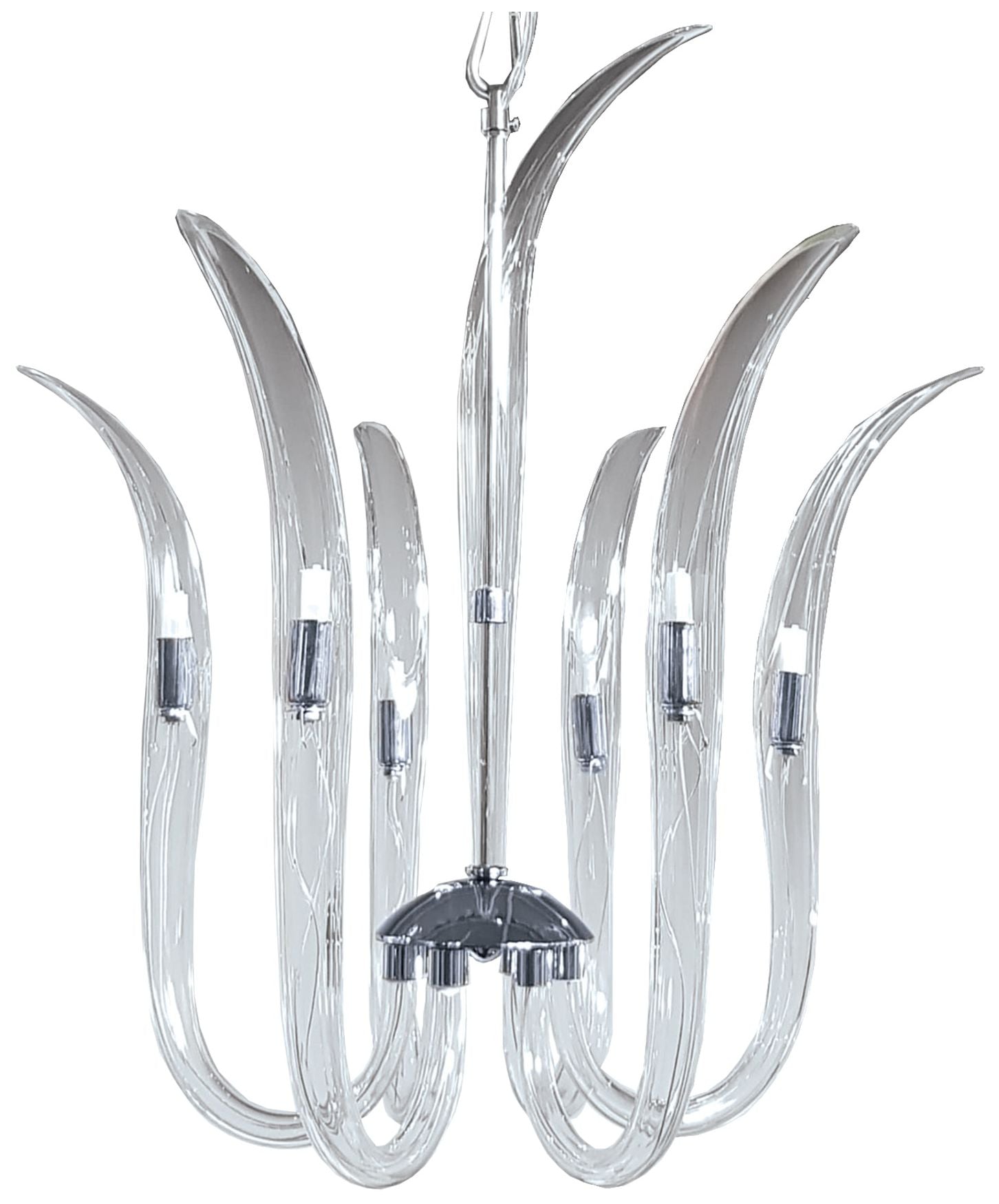 Metropolitan Cisne 6-Light Polished Nickel Chandelier