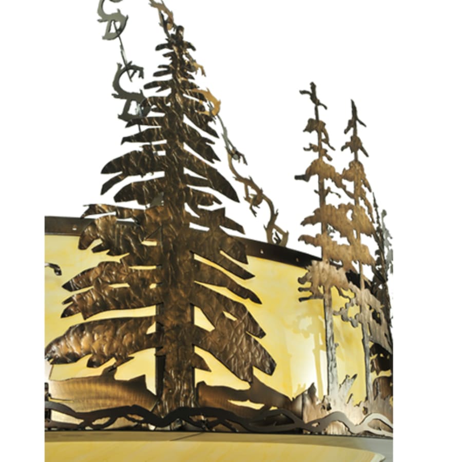 Wildlife 10-Light 62" Wide Pendant