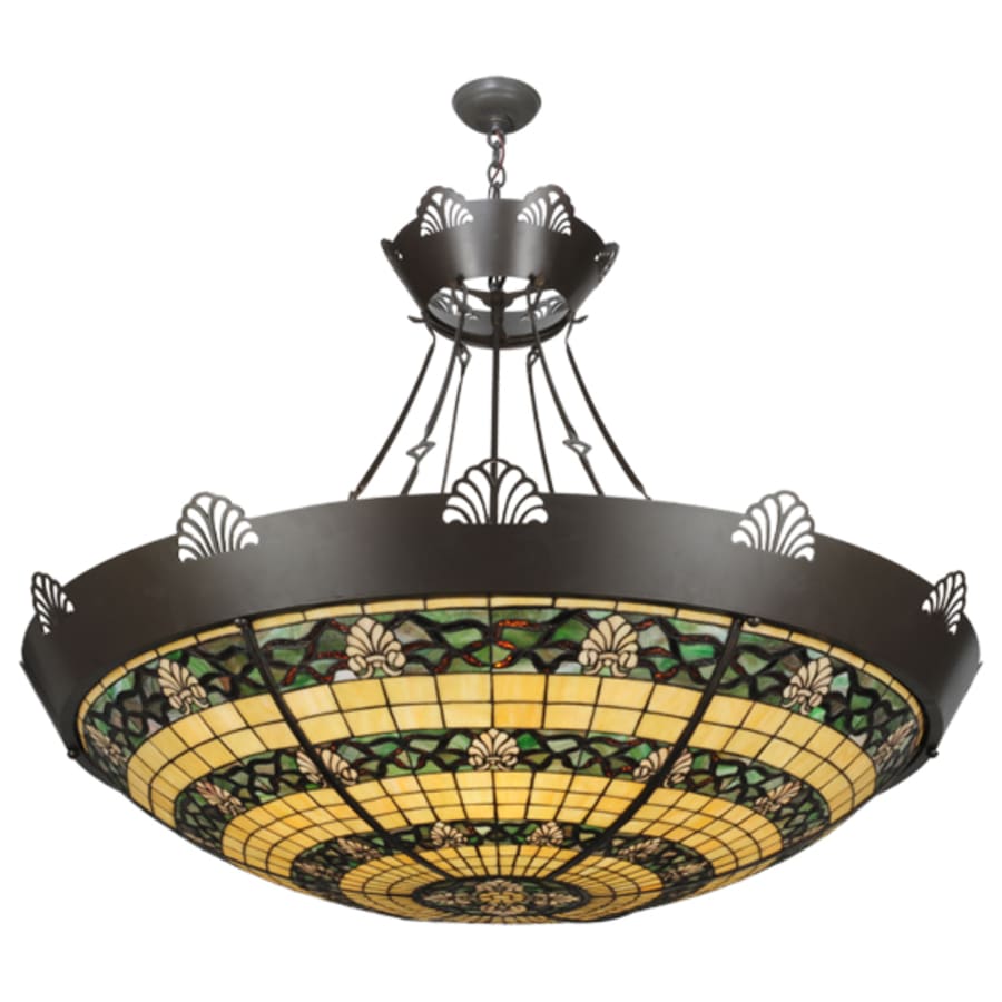 Shell and Ribbon 8-Light 48" Wide Pendant