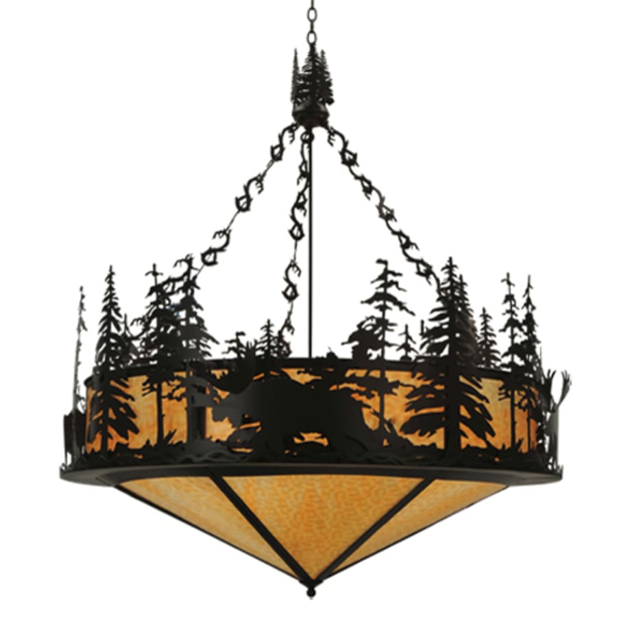 Moose At Dusk 6-Light 56" Wide Pendant