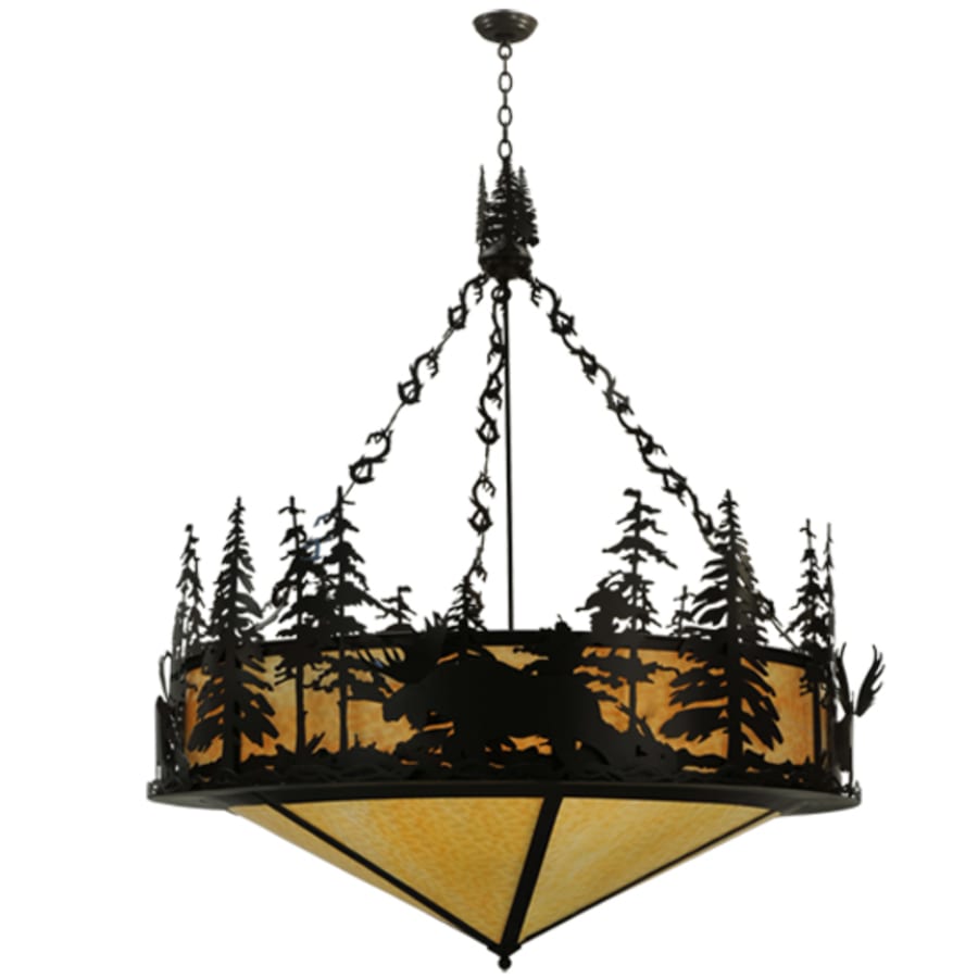 Moose At Dusk 6-Light 56" Wide Pendant