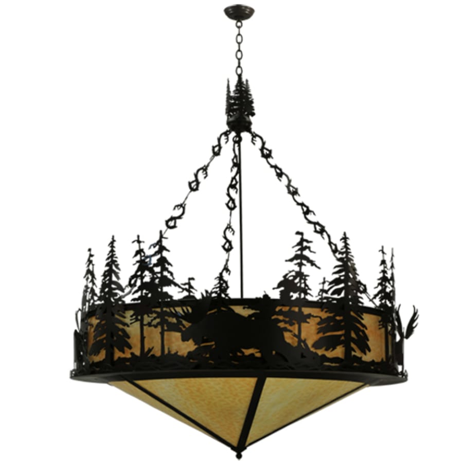 Moose At Dusk 6-Light 56" Wide Pendant