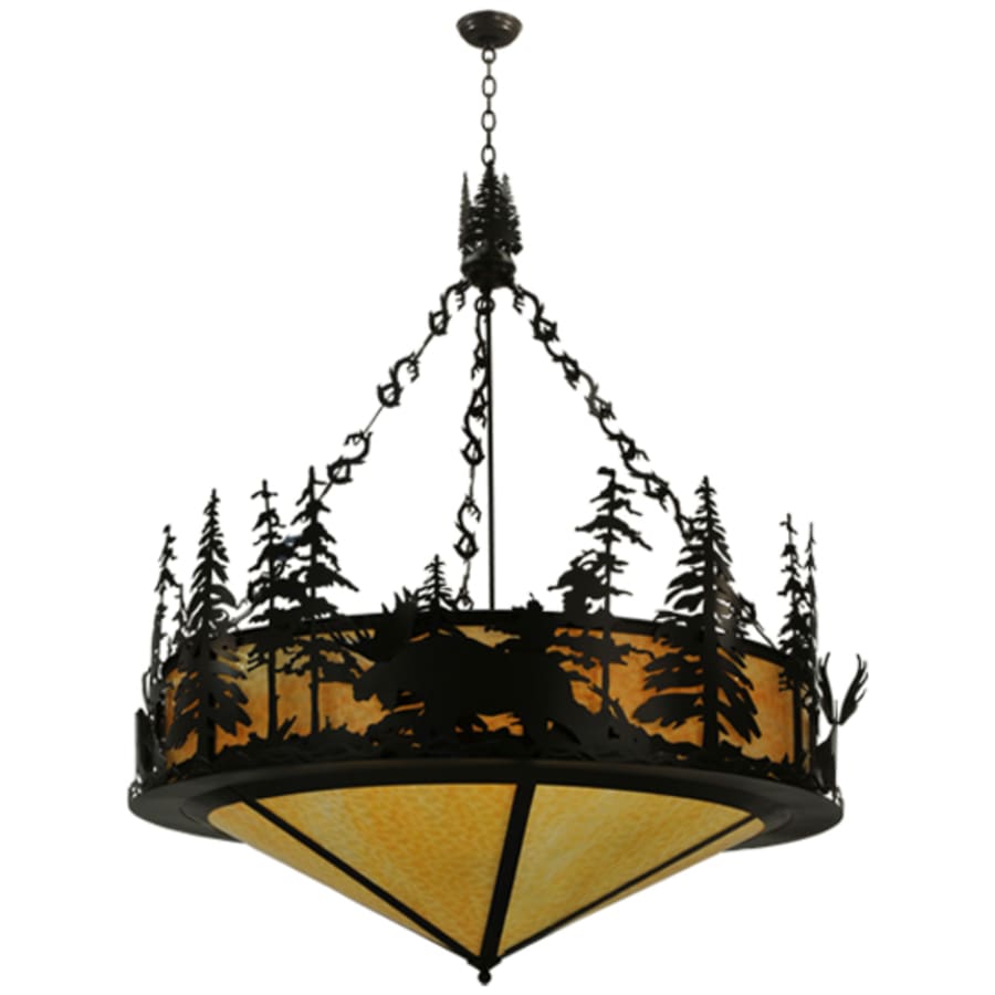 Moose At Dusk 6-Light 56" Wide Pendant