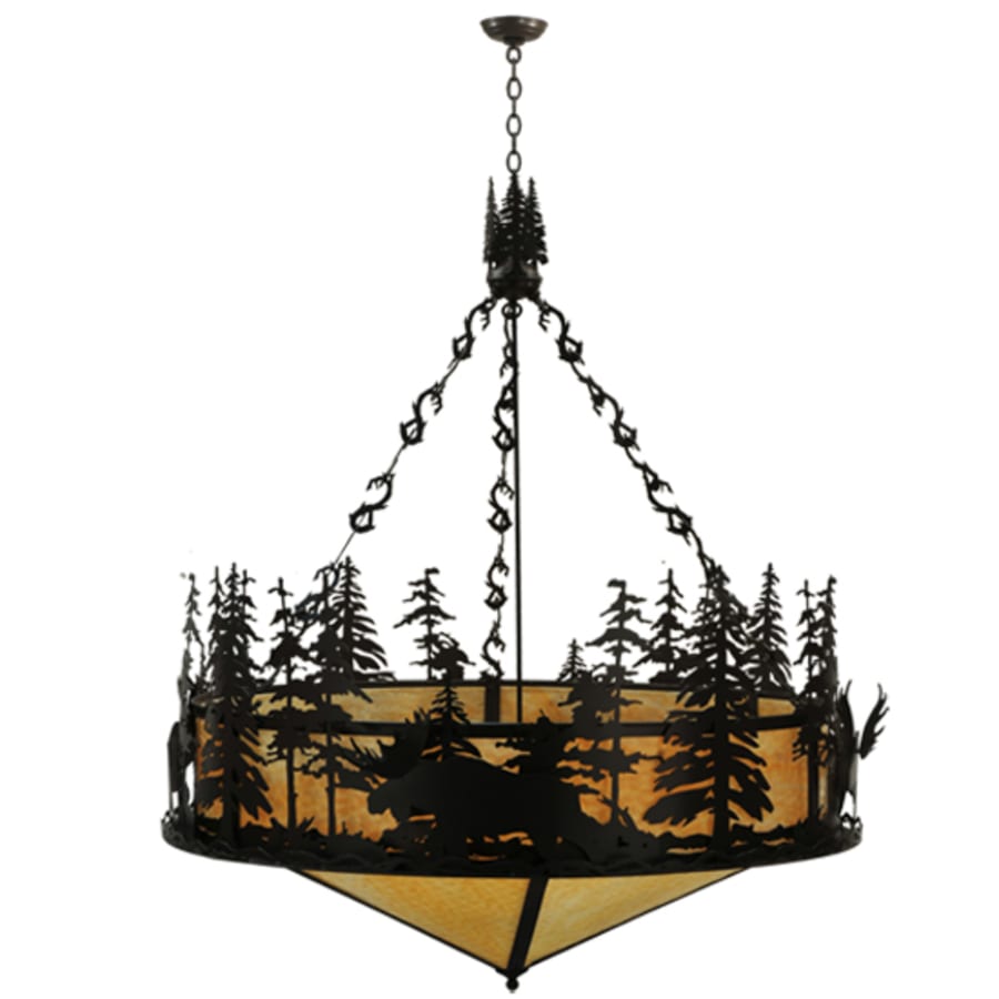 Moose At Dusk 6-Light 56" Wide Pendant