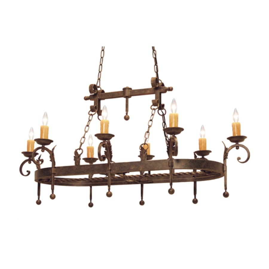 Andorra 8-Light 54" Wide Taper Candle Linear Pendant
