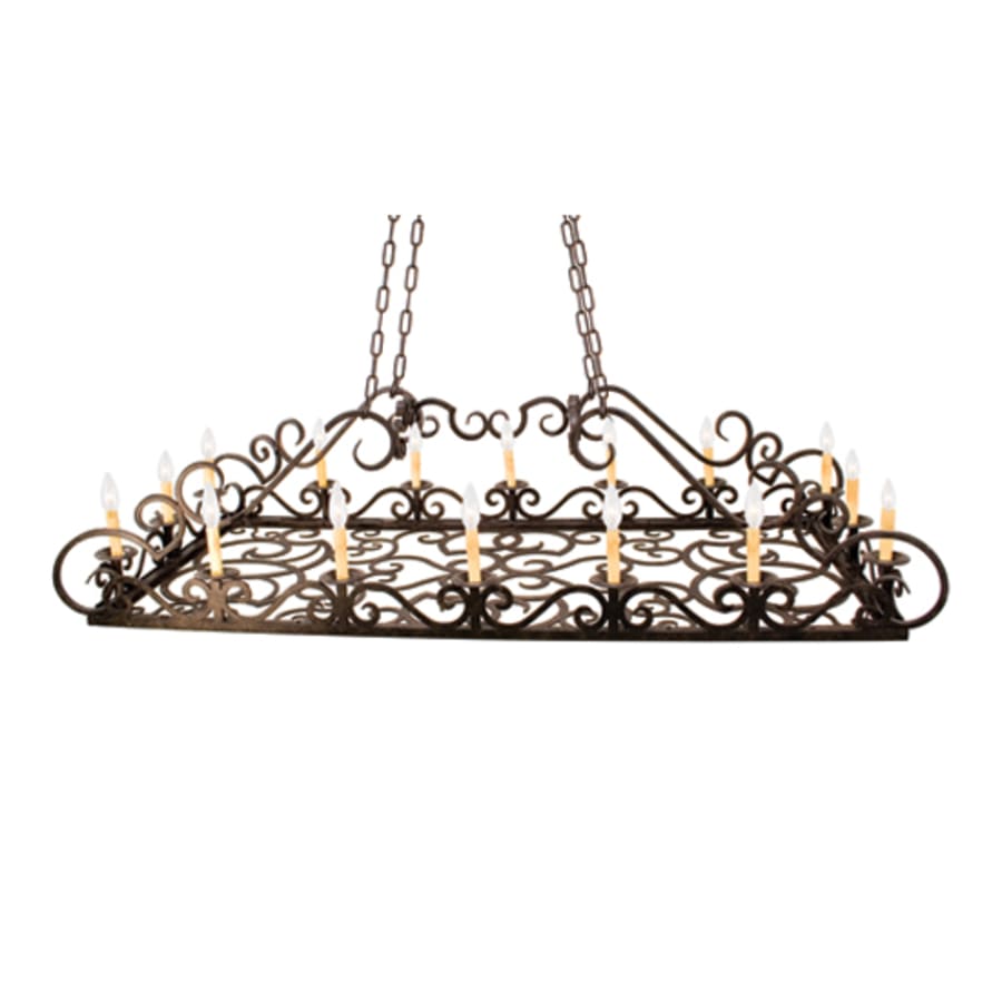Carlotta 16-Light 30" Wide Taper Candle Pendant