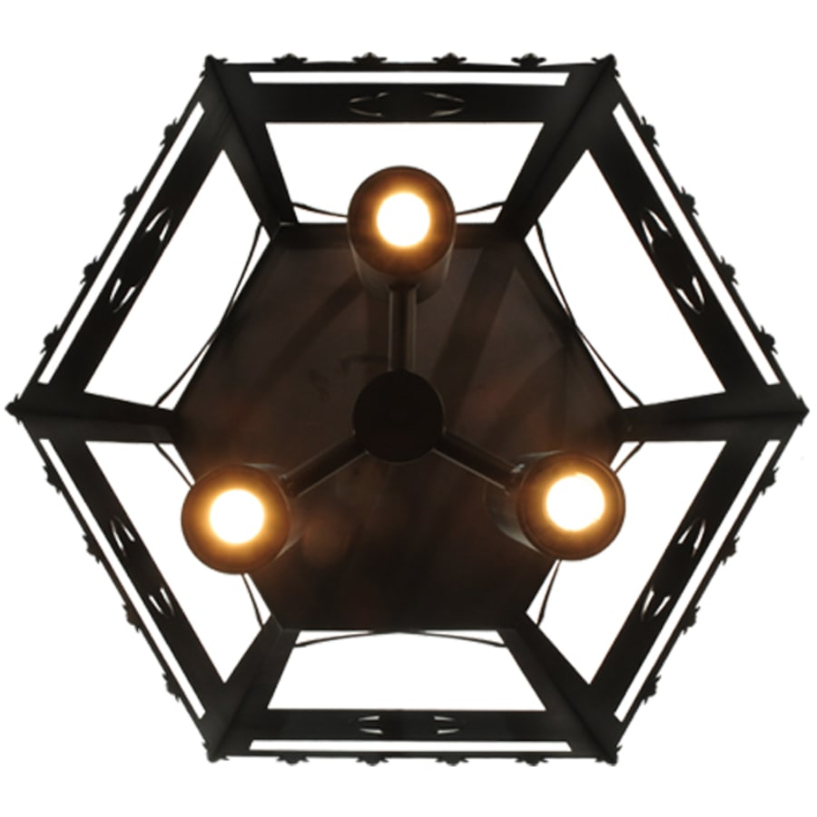 Woolf 3-Light 24" Wide Pillar Candle Pendant detail view 7