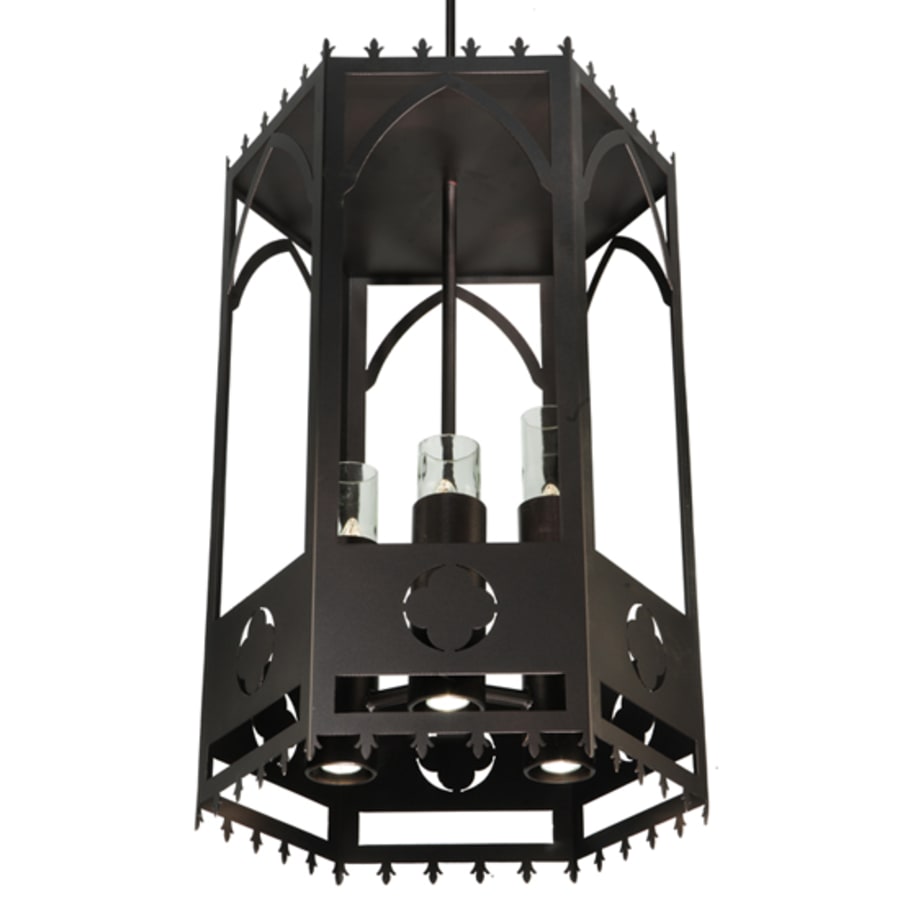 Woolf 3-Light 24" Wide Pillar Candle Pendant detail view 12