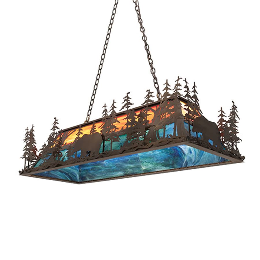 Long Bear 6-Light 50" Wide Linear Pendant