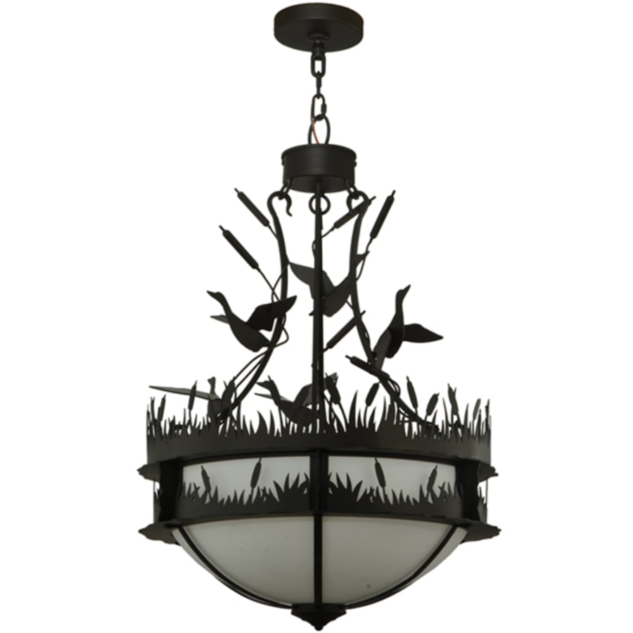 Ducks in Flight 4-Light 24" Wide Pendant