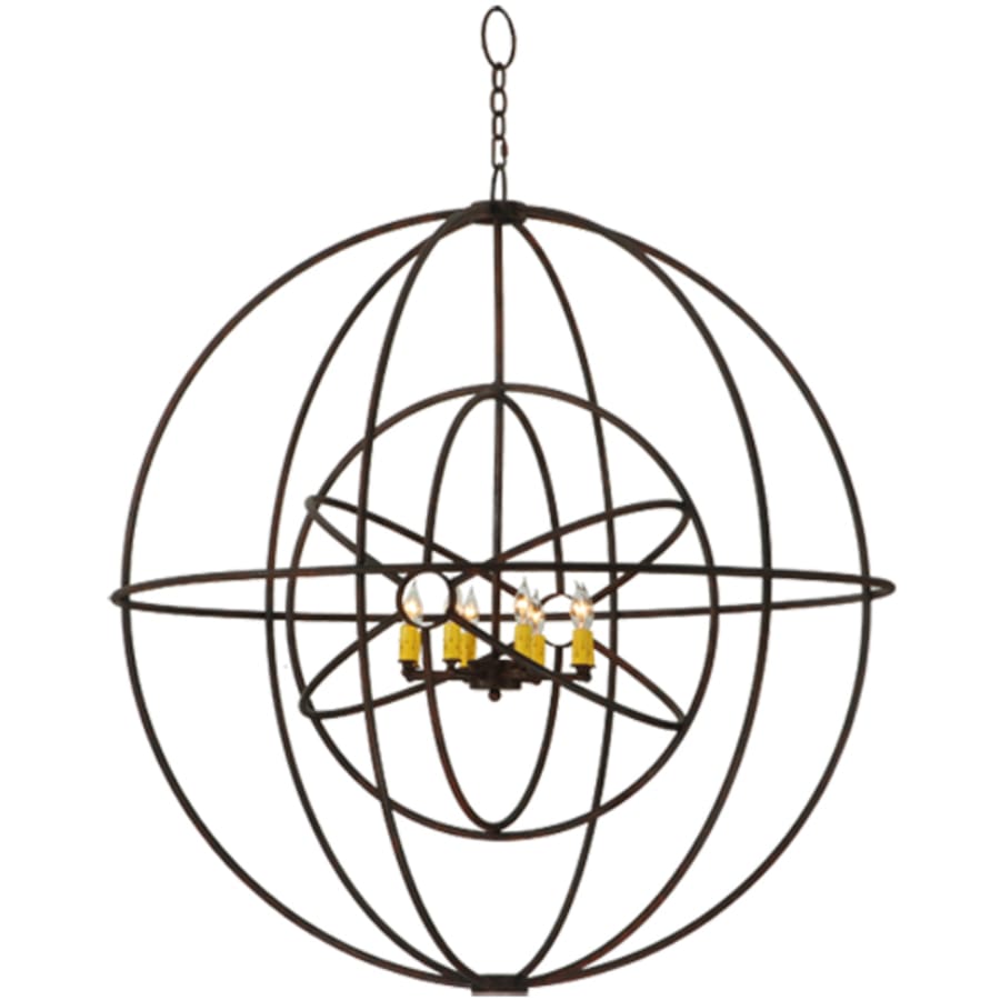 Atom Enerjisi 8-Light 43" Wide Taper Candle Pendant