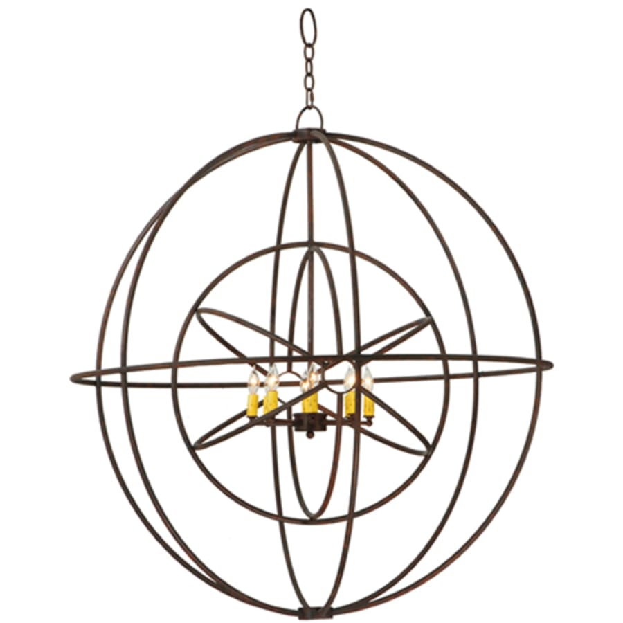 Atom Enerjisi 8-Light 43" Wide Taper Candle Pendant