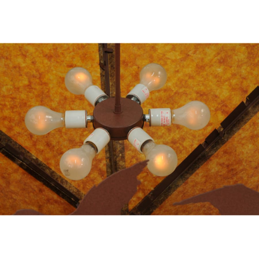 Ducks in Flight 6-Light 42" Wide Pendant