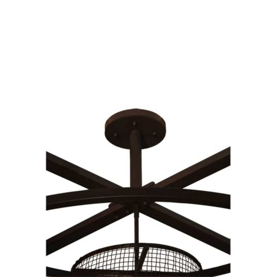 Tavern Red 9-Light 48" Wide Abstract Pendant