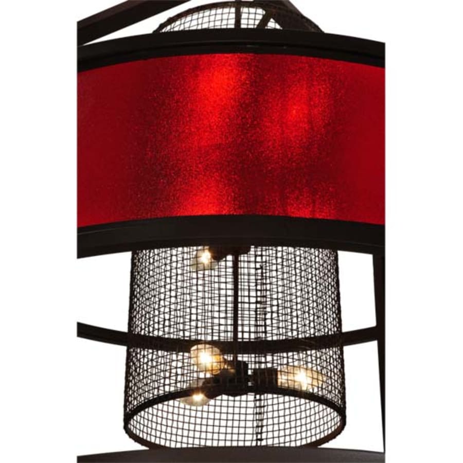 Tavern Red 9-Light 48" Wide Abstract Pendant