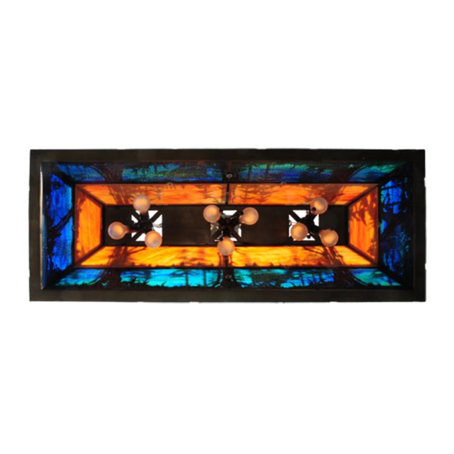 Deer Through the Trees 9-Light 50" Wide Linear Pendant