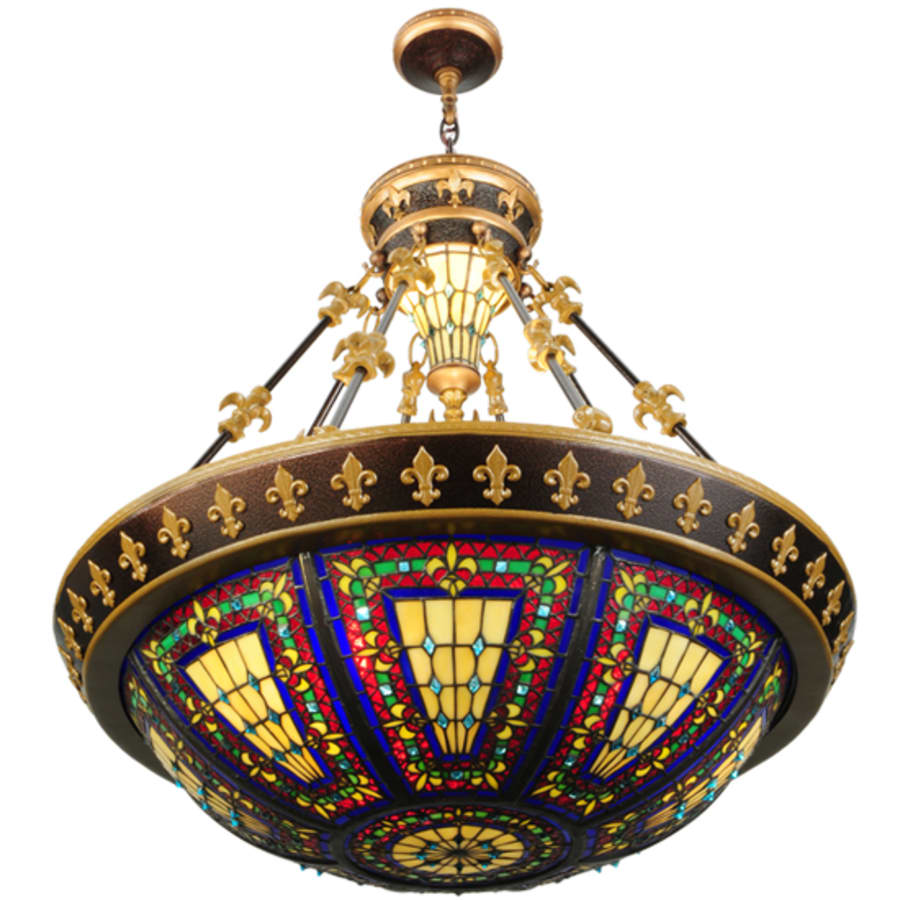 Fleur-de-lis 3-Light 28" Wide Pendant