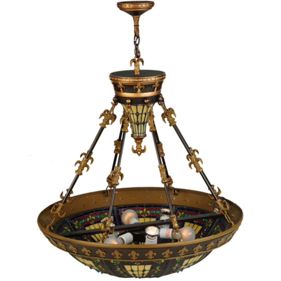 Fleur-de-lis 3-Light 28" Wide Pendant