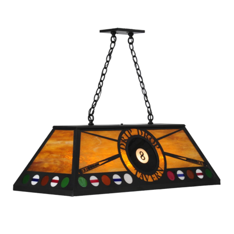 Personalized 9-Light 39" Wide Billiard Linear Pendant