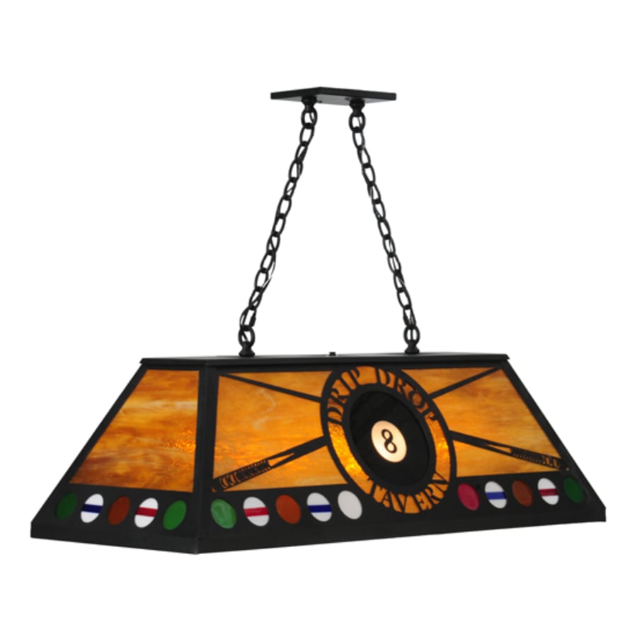 Personalized 9-Light 39" Wide Billiard Linear Pendant