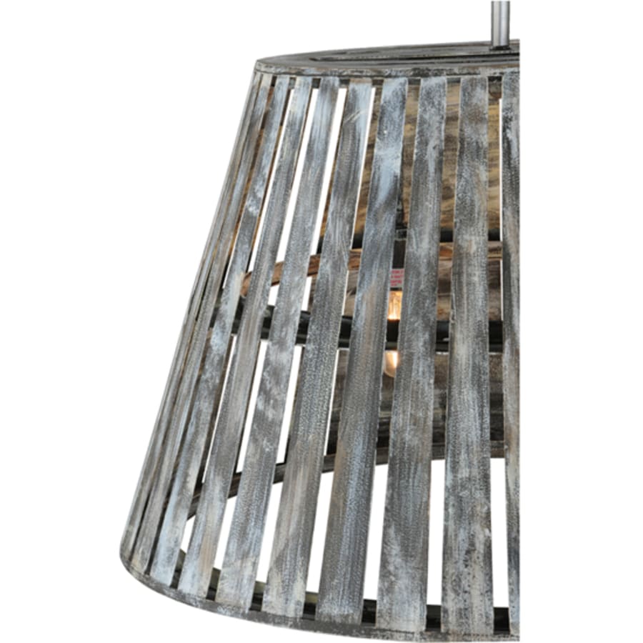 Peach Basket 2-Light 31" Wide Wood Pendant