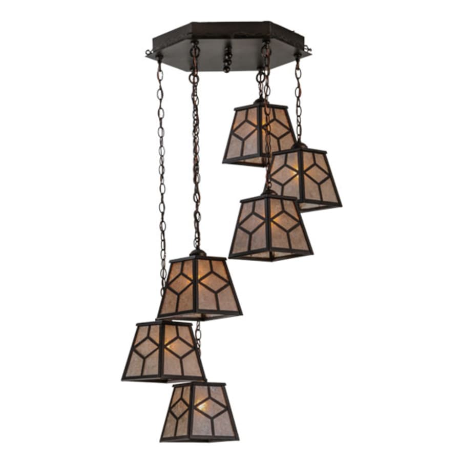 Craftsman 6-Light 27" Wide Multi-Light Pendant