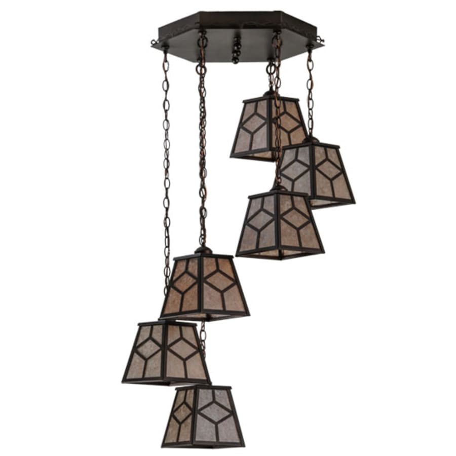 Craftsman 6-Light 27" Wide Multi-Light Pendant