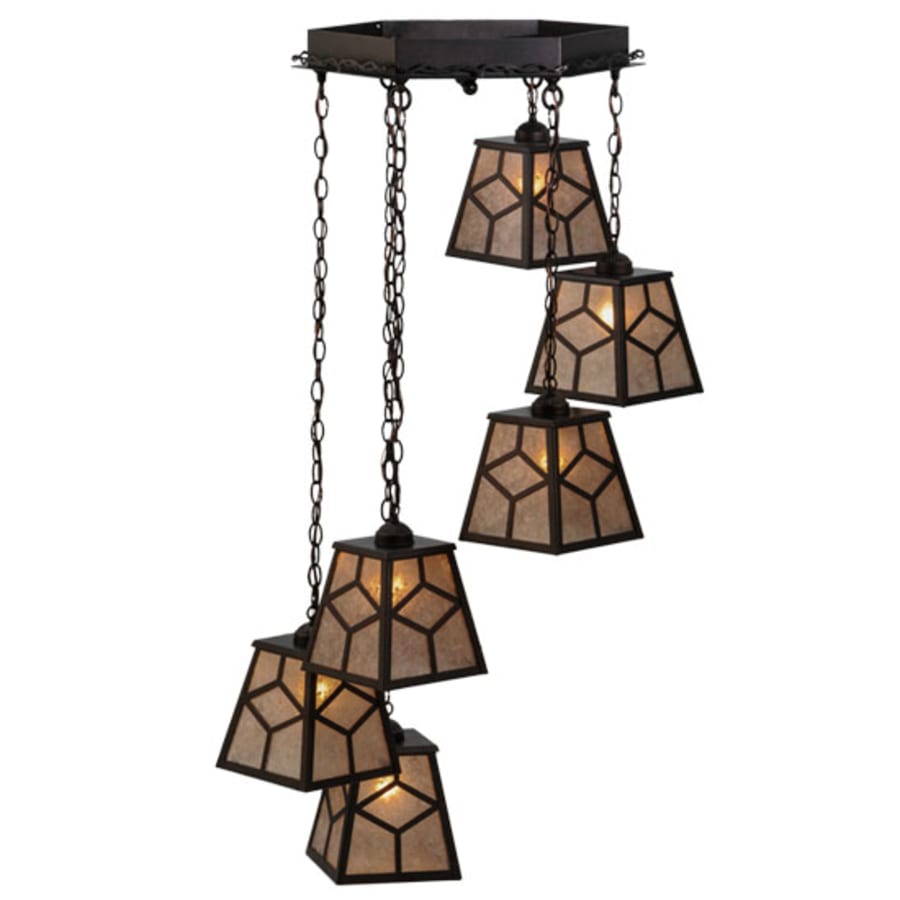 Craftsman 6-Light 27" Wide Multi-Light Pendant