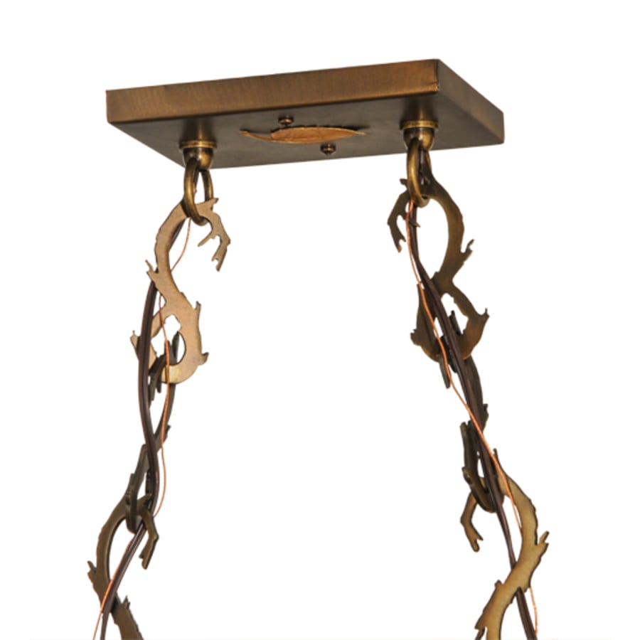Deer Through the Trees 5-Light 34" Wide Linear Pendant