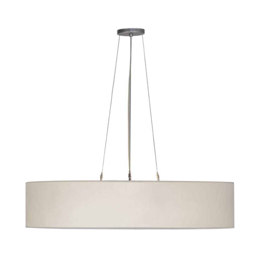 Close-up angle of Cilindro 6 Light 36" Wide Suspension Pendant showing form and material detail